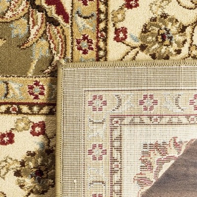 Luxurious Green and Ivory Synthetic Tufted Area Rug, 12' x 15'