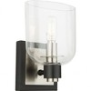 Artcraft Lighting Lyndon 1 - Light Sconce in  Black/Brushed Nickel - 2 of 3