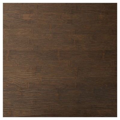 Espresso and White Square Reclaimed Bamboo Pub Table