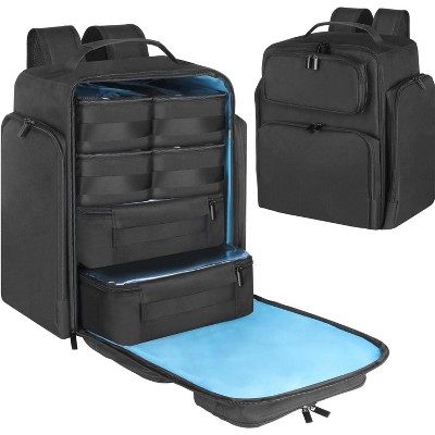 Travel Makeup Organizer Backpack with 6 Removable Cases,Extra Large Cosmetic Storage Bag for Women and Professional Make up Artist
