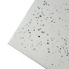 Kumasinova 18.2" White Terrazzo Finish Prismatic Symmetry Concrete Outdoor Side Table,Weather-Resistant Accent End Table for Patio,Garden&Poolside - 4 of 4