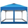 Ainfox 12ft x12ft Pop Up Canopy With  4 transparent sidewalls Outside Canopy with Wheeled Carry Bag, Bonus 8 Stakes and 4 Ropes - 4 of 4