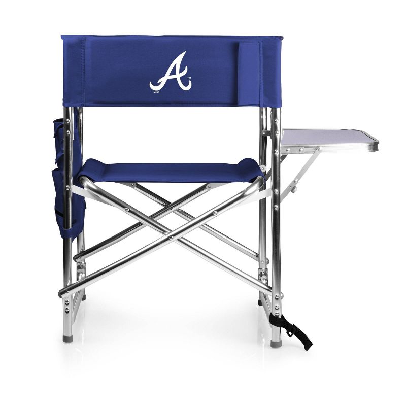 MLB Atlanta Braves Outdoor Sports Chair - Navy Blue, 1 of 13