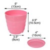 Unique Bargains Home Decoration Round Plastic Flower Pot 5" Dia - 2 of 4