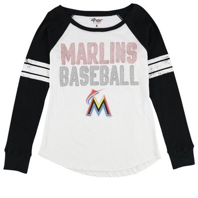 G-III Sports Womens Miami Marlins Embellished T-Shirt