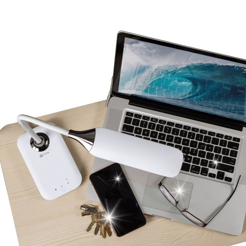 Enhance Sanitizing Desk Lamp with USB Charging (Includes LED Light Bulb) - OttLite, 4 of 10
