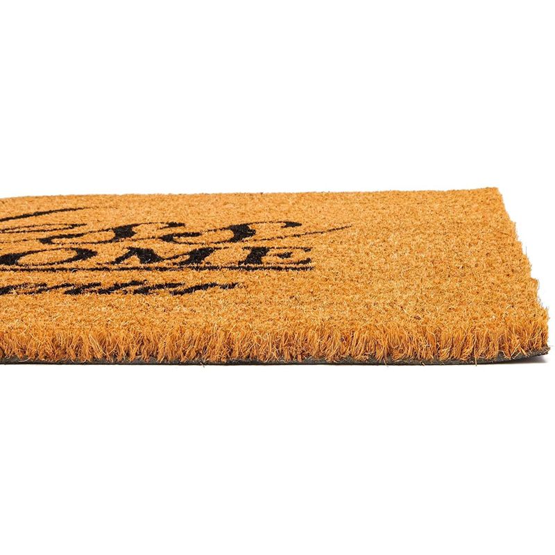Juvale Blessed Welcome Home Front Door Mat, Natural Coir Rug for Entrance, 1'4"x2'4", 4 of 9