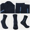 Paaaawaters Black men's mid-tube sports socks for summer, thin, breathable, versatile and durable(Twelve pairs) - 3 of 4