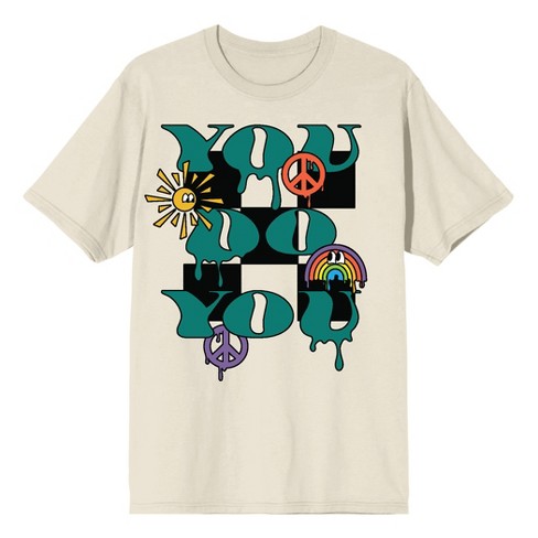 Positive Vibes You Do You Men's Natural T-Shirt - image 1 of 3