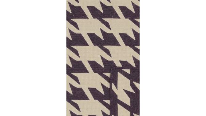 5&#39;X8&#39; Houndstooth Area Rug Purple - Linon, 6 of 7, play video