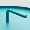 Vida Modern Patio Side Table Teal - Christopher Knight Home: Weather-Resistant, Round Steel Outdoor End Table - 4 of 4