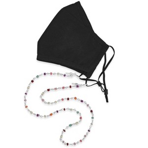 SHINE by Sterling Forever Multicolor Beaded Station Face Mask Lanyard - 1 of 3