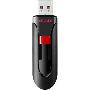 SanDisk SDCZ60-256GB Cruzer Glide USB 2.0 Flash Drive Black & Red - 1 of 3