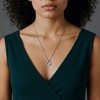 Anna-Kaci Women's Interlocking Triangle Pendant Necklace with Minimalist Geometric Design - Silver - 4 of 4