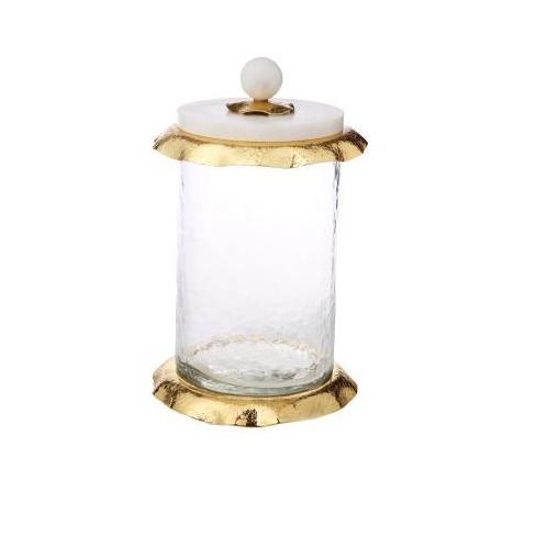 Classic Touch Glass Canister with Marble Lid - image 1 of 3