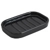 LunaLulinlk (3 pack) Basic Ceramic Soap Dish Black - 3 of 4