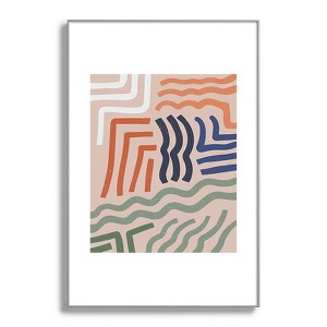 Nick Quintero Arid Contour Metal Framed Art Print - Deny Designs - 1 of 4