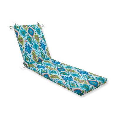 Pillow Perfect 80" x 23" x 3" Paso Caribe Outdoor Chaise Lounge Cushion Blue