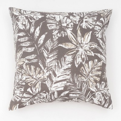 18"x18" Tamani Palm Indoor/Outdoor Square Throw Pillow - freshmint