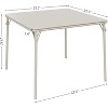 33.6" Folding Card Table with PU Soft Cushion, Portable Foldable Table for Living Room Office Bedroom (No Chair) - 2 of 4