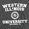 Western Illinois University Official Circle Badge Unisex Adult Pull-Over Hoodie, Charcoal - image 2 of 4