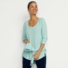 Lands' End Women's Plus Size Long Sleeve Power Performance Scoop Neck Curved Hem Tunic Tee - 4 of 4