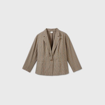 khaki jacket women's plus size