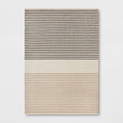 Color Block Braided Outdoor Area Rug Ivory - Threshold™