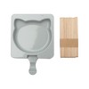Unique Bargains Popsicles Mould Cat Face Shape Comes with 20 Stick Hand Washable 3.74"x5.71" 1 Pc - 3 of 4