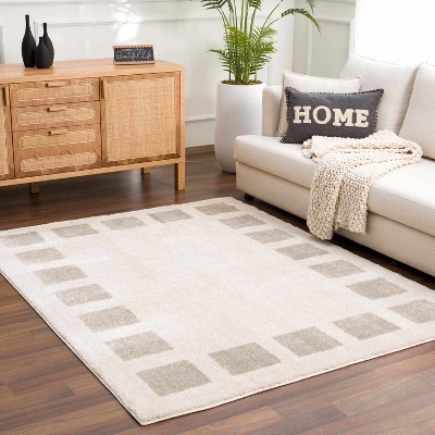 Hauteloom Beynon Gray Washable Area Rug