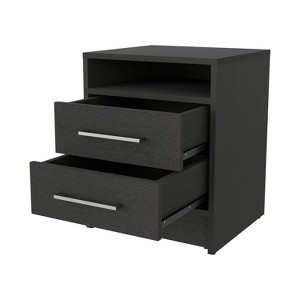 NicBex Nightstand with 2 Drawers, Bedside Table with 1 Shelf, Modern Night Stand for Bedroom Living Room - 1 of 4