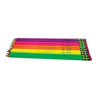 Cool Bulk Neon Pencils - 2 Pre-Sharpened Non-Toxic Wood Pencils For Kids  And Adu