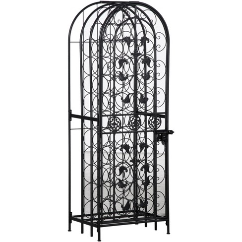 Wrought iron 2025 wine cage