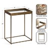 Kate and Laurel Lonsdale Rectangle End Table, 18x12x24, Gold - 2 of 4