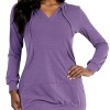 Slickblue Women's French Terry Hoodie Mini Dress, Long Sleeve Pullover Style, Casual Fit, 7 Color Options, Size S-L - 3 of 4