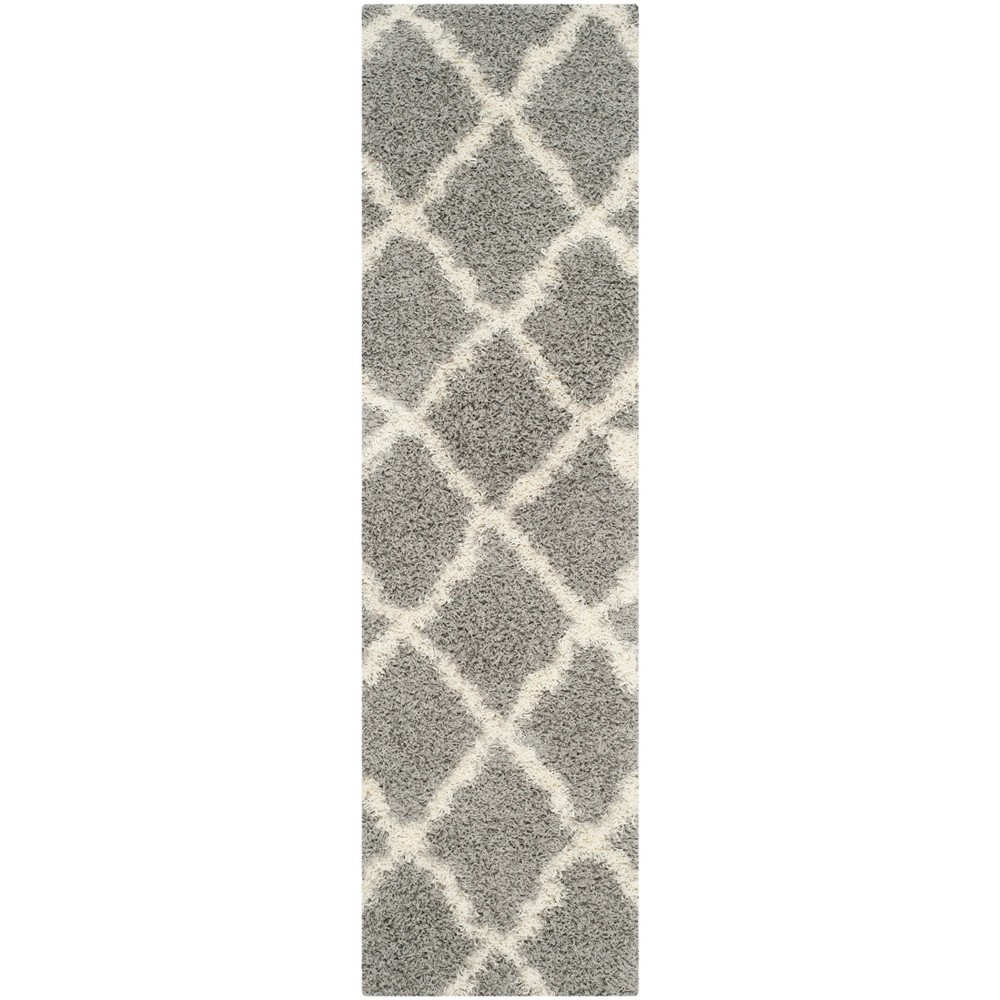  Runner Quatrefoil Design Loomed Gray/Ivory