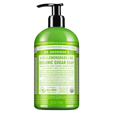 Dr. Bronner's Organic Sugar Soap - Lemongrass Lime