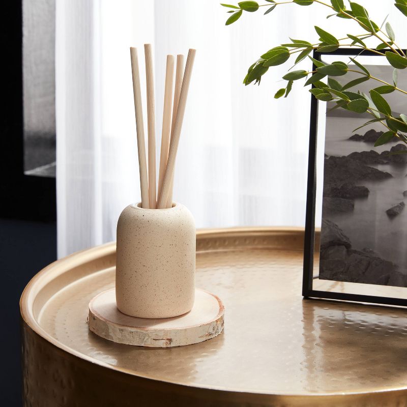 Matte Textured 100ml Ceramic Diffuser Ivory/Citron and Sands - Threshold&#8482;, 3 of 8