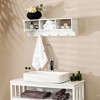 Tangkula Versatile Wall-Mounted Coat Rack Space Saver w/ Wide and Flat Shelf - 4 of 4