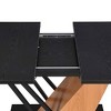 CAVINAS Extendable Dining Table,Kitchen Table with Adjustable Wooden Tabletop,Sturdy Metal Frame,MDF Base,Rectangular Table for Kitchen,Dining Room - 4 of 4