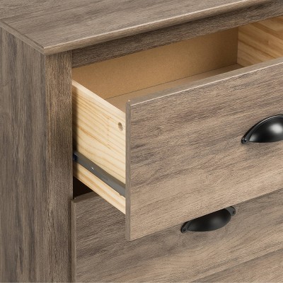 Drifted Gray Coastal 6-Drawer Tall Lingerie Chest