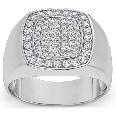 Pompeii3 1/2Ct Diamond Men's Wedding Ring Anniversary Band in White, Yellow, or Rose Gold
