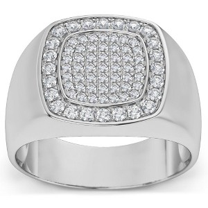 Pompeii3 1/2Ct Diamond Men's Wedding Ring Anniversary Band in White, Yellow, or Rose Gold - 1 of 4