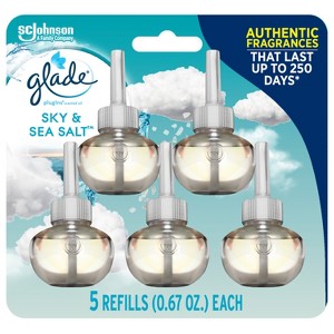 Glade PlugIns Scented Oil Air Freshener Refills - Sky & Sea Salt - 3.35 fl oz/5pk - 1 of 4