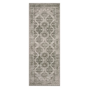 coucheta Vintage Irregular PatternRunner Rug Non Skid Washable Ultra-Thin Long Carpet for Indoor Bedroom Entryway Office Kitchen - 1 of 4