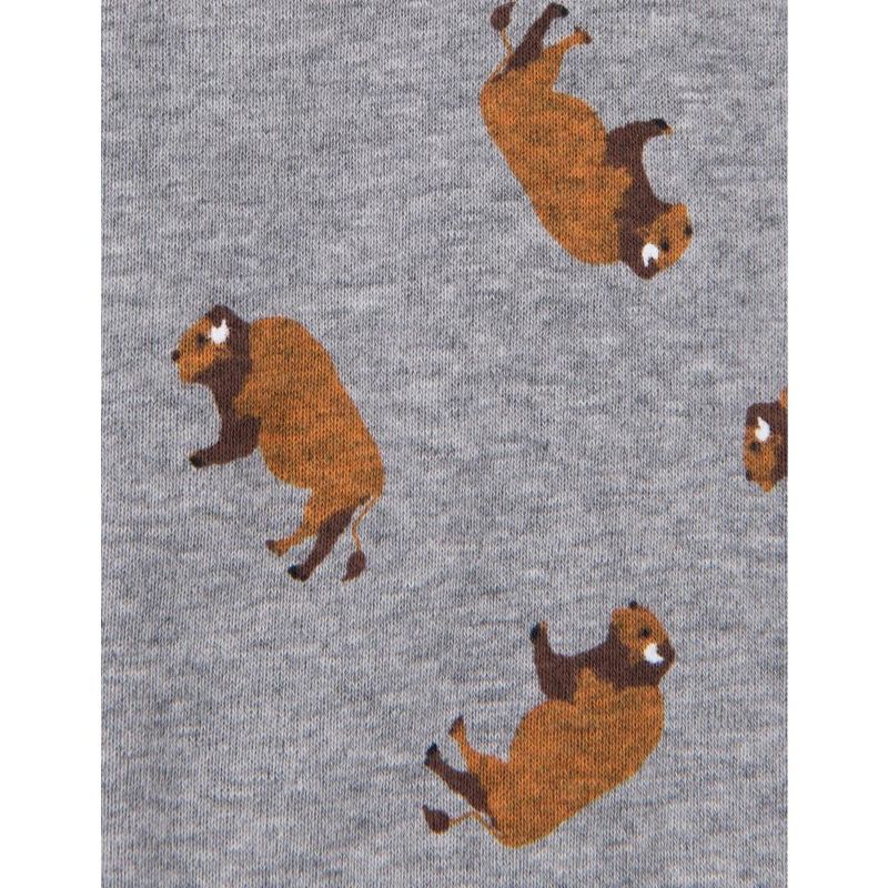 Leveret Footed Zoo Animals One Piece Pajamas  , 3 of 4