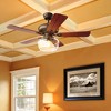 Costway 52" Vintage Ceiling Fan Light w/ Remote Control Reversible Blades Home Indoor - 3 of 4