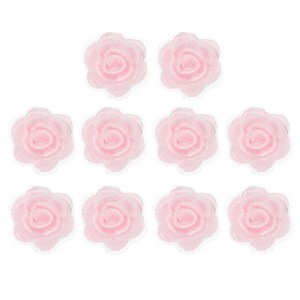 Unique Bargains Iron On Durable DIY Clothing Flower Lace Embroidery Applique 10 Pcs - 1 of 4