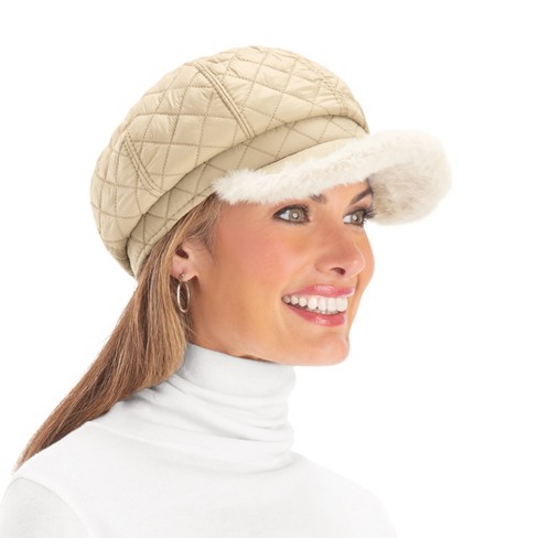 Collections Etc Quilted Newsboy Hat Target