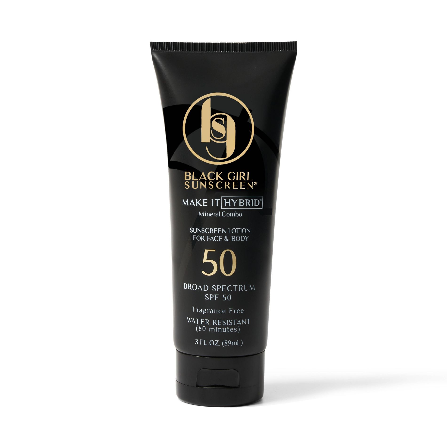 Black Girl Sunscreen Make it Hybrid with Zinc and Lavender Sunscreen - SPF 50 - 3 fl oz
